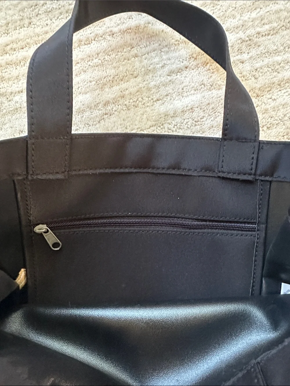 Vintage Harrods Knightsbridge Tote Bag London England Shopping Bag Black Gold